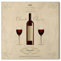 Wynwood Studio Drinks and Spirits Wall Art Canvas Prints 'sai-Chianti Classico' Wine - Red, Brown