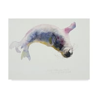 Zaštitni znak likovne umjetnosti' Young Grey Seal ' platno Art Mark Adlington