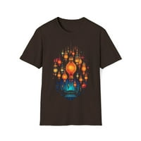 Lantern Svjetla Grafički Tee Unise T-Shirt Boho Festival