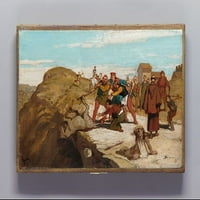 Basna od Millera, sina i magarca za print Elihu Veddera