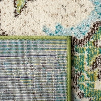Madison Elinor tradicionalni tepih za trkače, zeleno svijetlo plavo, 2'2 18 '