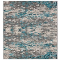 Monako Driskoll apstraktni tepih za trkače, sivo svijetlo plava, 2'2 12 '