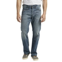 Silver Jeans Co. Muške Gordie relaxed Fit traperice s ravnim nogama, veličine struka 30-42