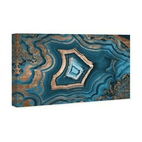 Wynwood Studio Abstract Wall Art Canvas Prints' Dreaming About You Geode ' Kristali-Plava, Bronza