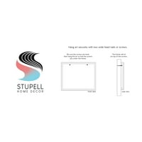 Stupell Industries zemljani moderni duhovni oči Valoviti prugasti oblici grafička Umjetnost Crni uokvireni