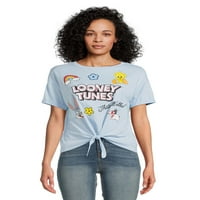 Looney Tunes Juniors ' Tie prednja grafička majica, veličine XS-3XL
