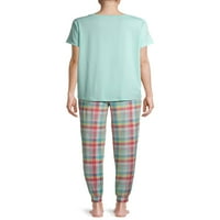 Tajno blago ženska i ženska Plus majica i džogeri, 2-dijelni set pidžame