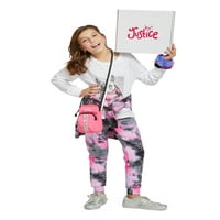 Praznični poklon za Justice Girls Bo komplet odjeće od 4 komada sa kapuljačom, Džogerima, grafičkom majicom