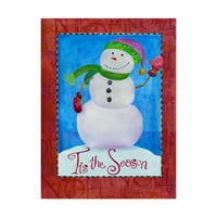 Zaštitni znak likovne umjetnosti 'obojeni snjegović' platno umjetnost Alije Lynne
