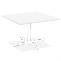 Lorell gostoprimstvo bijeli laminatni kvadratni tablica laminata visokog pritiska, bijeli top - 36 tablica