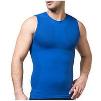 Body Shaper Slim Vest Abdomen Muscle Tank Bodyshaper Slimming Potkošulja Za Muškarce -Plava Xlarge