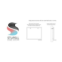 Stupell Industries Fun at Lake Phrase Cross Ores Water Design grafička Umjetnička galerija umotana platnena