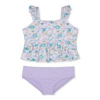 Wonder Nation Girl's Ruffled Tankini, 2 komada, veličine 4 - & Plus