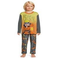 Naruto dječaci dugih rukava i pajama set za pant, 2-komad, veličine 4-12