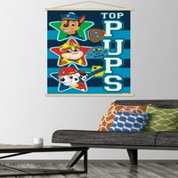 Nickelodeon Paw Patrol - Top štene zidni poster sa drvenim magnetskim okvirom, 22.375 34