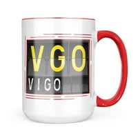 Neonblond Vgo kod aerodroma za Vigo šolja poklon za ljubitelje čaja za kafu