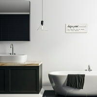 Stupell Industries Deja Poo Definicija kupaonice Ranije je čula ovo prije, 7, dizajn Daphne Polselli