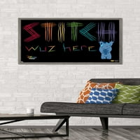 Disney Lilo i Stitch - Stitch Wuz ovde Poster Pride Wall Poster, 22.375 34 uokviren