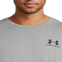 Pod oklopom muškim i velikim muškim UA Sportstyle lijevom košuljom za grudi, veličina do 2xl