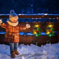 Rdeuod LED svjetla Božić ukras Solarno Drvo svjetla solarni Božić LED šareno Drvo svjetla za Božić, višebojni,