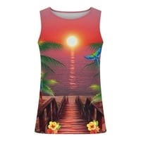 Aloohaidyvio majice za muškarce, Novi modni Casual muški ljetni cvjetni havajski Kamisol sportski Tank