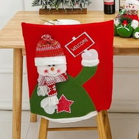 Božić presvlake za stolice Santa Claus snjegović stolica natrag pokriva blagovaona stolica Slipcovers