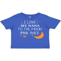 Inktastic volim svoju Nanu na Mjesec i nazad poklon za malog dječaka ili malu djevojčicu T-Shirt