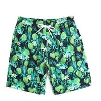 Plažni kratke hlače za muškarce Loot FIT Ljetni odmor Lounging Pineapple Flower Print Kratke hlače Brzo
