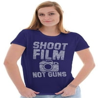 Snimajte Film ne puške fotograf Pun ženska majica dame Tee Brisco marke X