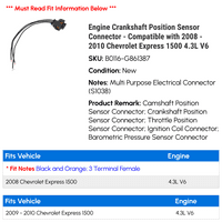 Konektor položaja radilice motora - kompatibilan sa - Chevy Express 4.3L V 2009