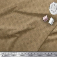 Soimoi smeđa poliesterska krep tkanina četkica za udarce apstraktna štampana tkanina široko Dvorište