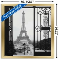 Eiffelov toranj - zidni poster za prikaz vrata, 14.725 22.375