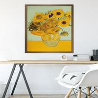 Suncokreti Vincent Van GoGH zidni poster, 22.375 34 uokviren