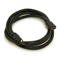 6FT HDMI W Ethernet AWG Extension CL kabel, zlatna ploča