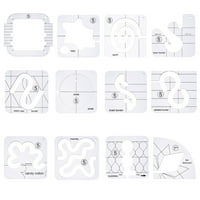 Prozirni prošiveni šuplji dizajn ravnalo Šabloni za pozicioniranje šivaćih mašina šablon DIY Patchwork