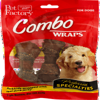 Fabrika kućnih ljubimaca Combo omotači svinjski sakrij omotan sa pravom pasom Jerky Dog chews