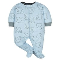 Gerber Baby Boy Sleep 'n Play Foot Pidžama, 4-pakovanje