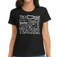 Inspirativni Učitelj Prvi Dan Natrag U Školu Učitelj Žena T-Shirt