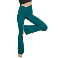 Hlače Za Žene Dressy Casual Solid Workout Helanke Fitnes Sportski Trčanje Yoga Moda Meka Labava Odjeća