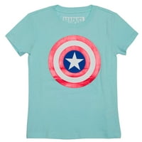 Grafička majica sa Foiled Star Shieldom za djevojčice