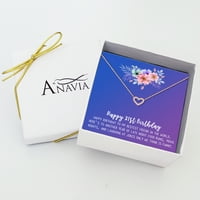 Anavia Happy 21st Birthday Gifts modna ogrlica od nerđajućeg čelika rođendanska čestitka nakit poklon