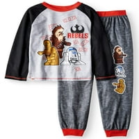 Lego Star Wars Poly gornje flanelske hlače komplet pidžama za dječake F18b33lw