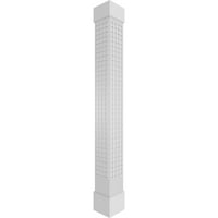Ekena Millwork 12 W 10'H Craftsman Classic Square non-sužene Manchester Fretwork kolona W Standard Capital