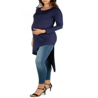 24seven Comfort Odjeća Dugi rukav do koljena asimetrična majica za trudnice