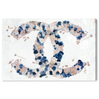 Wynwood Studio Moda i Glam zidni umjetnički platneni otisci 'sanjanje klasične ljepote mornarice' Moda - plava, bijela