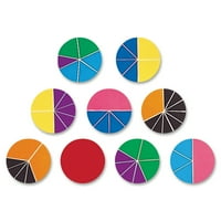 Resursi za učenje Rainbow Flacic Deluxe Circles Set, matematički manipulativi, u dobi od 6, 7, 8+