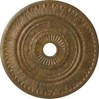 Ekena Millwork 3 4 od 5 8 ID 1 8 p list plafon medaljon, Ručno obojene Rubbed Bronze