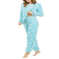 Jedinstvena ponuda Ženska zimska salon za spavanje Flannel Pajama set