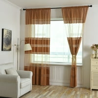Kućni Tekstil Tkanina Prozor Ostavlja Drape Panel Sheer Tulle Voile Curtain Home Decor Curtain Kafa