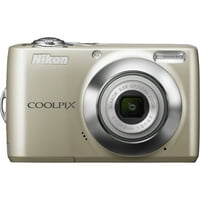 Nikon Coolpi L Megapiksela Kompaktna Kamera, Srebrna